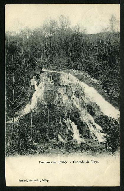 01 - BELLEY - Environs de Belley - Cascade de Toys - CARTE PRÉCURSEUR DE 1905