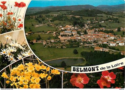 42 - Belmont de la Loire - Multivues - Fleurs - CPM - Voir Scans Recto-Verso