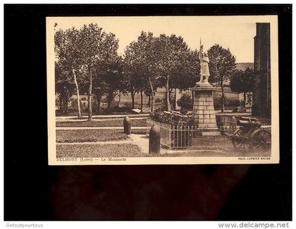 BELMONT DE LA LOIRE Loire 42 : le Monument ( Jeanne d'ARc ? )