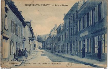 CPA AK BENEVENT-L'ABBAYE Rue d'Herse FRANCE (208623)