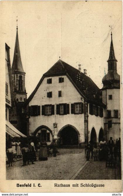CPA AK BENFELD - Rathaus mit Schlossgasse (452579)