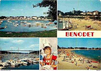 29 - Bénodet - Multivues - Plages - Folklore - Voir Scans Recto Verso