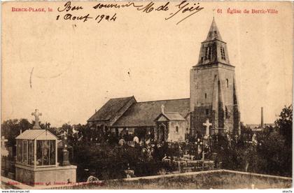 CPA Berck Plage- Eglise de Berck Ville FRANCE (908799)