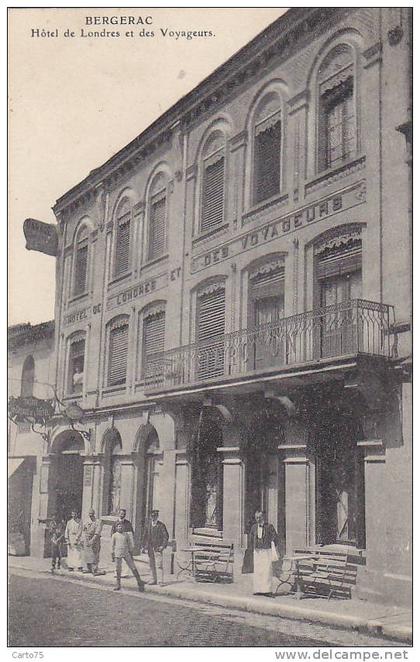 Bergerac 24 -  Hôtel de Londres - Cachet Bergerac 1908