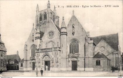Bergues - Eglise Saint Martin - CPA