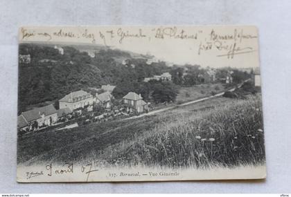 Cpa 1907, Berneval, vue générale, Seine Maritime 76