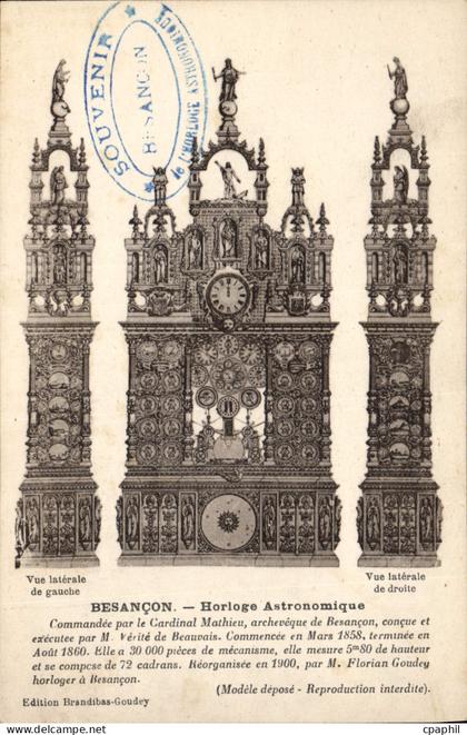 CPA Besancon Horloge Astronomique