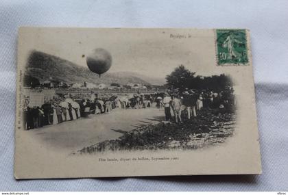 Bessèges, fête locale, départ du ballon, septembre 1902, Gard 30