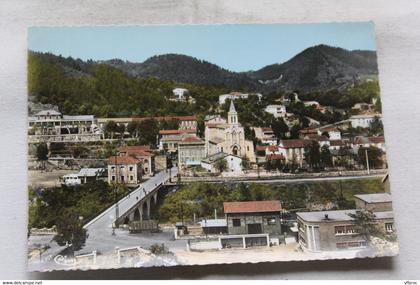 Cpm, Bessèges, l'église, le Castelas, Gard 30