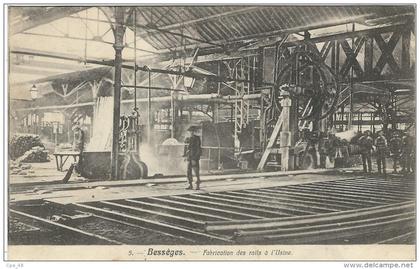 Gard : Bessèges , Fabrication des Rails a l'Usine