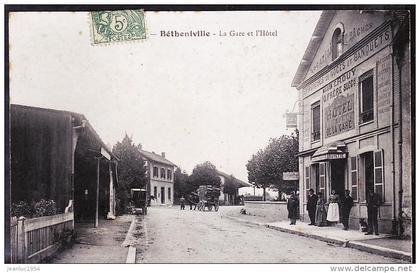 BETHENIVILLE   1907 HOTEL DE LA GARE