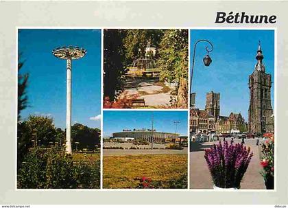 Carte Postale - 62 - Béthune - Multivues - La Rotonde - Centre Commercial - Hypermarché Auchan - Parc Beuvry - Carte Neu