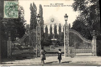 CPA Bethune Entree Principale Du Jardin