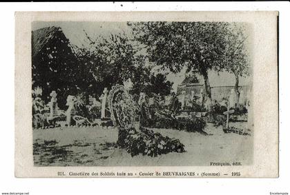 CPA Carte Postale-France-Beuvraignes- Cimetière des soldats tués au cessier 1916 VM12311