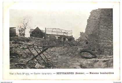 CPA-Carte Postale-France-Beuvraignes  Guerre 1914-18  Maisons bombardées VM37897