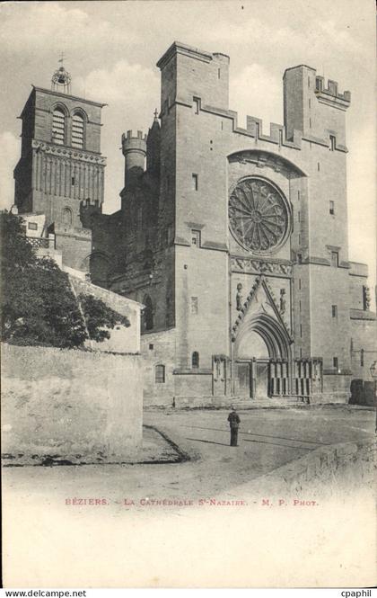 CPA BEZIERS La Cathedrale