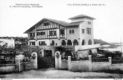 D64 - BIDART -VILLA ETCHE CAROLA  (construction basque A.FEBVRE-LONGERAI, Architecte)