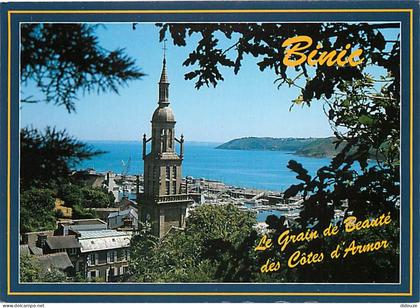 22 - Binic - L'église et la baie - Flamme Postale de Binic - CPM - Voir Scans Recto-Verso