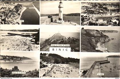 Binic CPA Phare Lighthouse place jetee