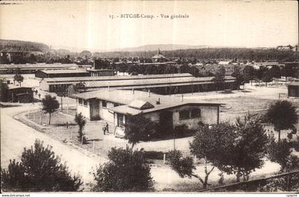 CPA Bitche Camp Vue generale Militaria