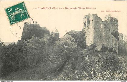 54 - Blamont - Ruines du Vieux Château - CPA - Voir Scans Recto-Verso