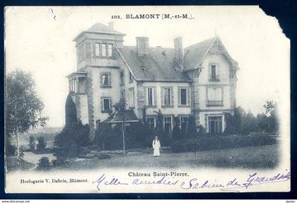 cpa du 54 Blamont Château Saint Pierre   SEPT18-41