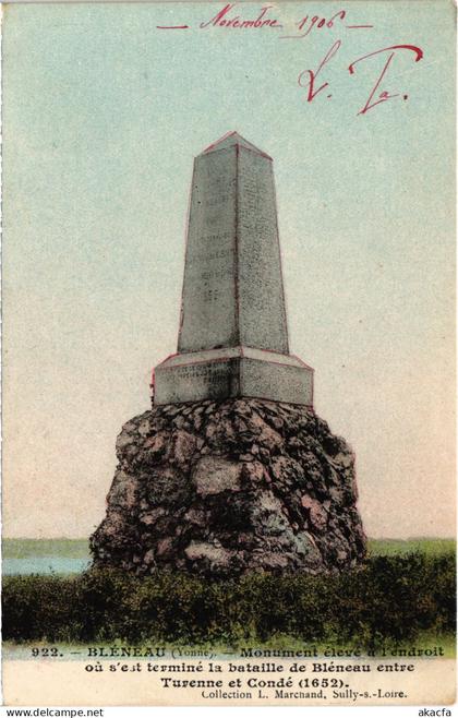 CPA Bléneau Monument (1183809)