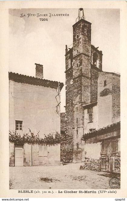 CPA Blesle Le Clocher St Martin