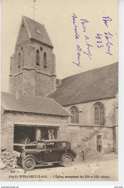 BOIS D'ARCY - L'Église ( animation avec automobile )
