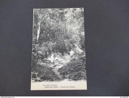 Frankreich 1927 AK BOISE DE CISE Route des Tilleuls / Editeur Agence Generale / Waldarbeiter mit Sense
