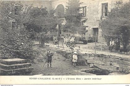 CPA Boissy-L'Aillerie L'Oiseau Bleu Jardin Intérieur
