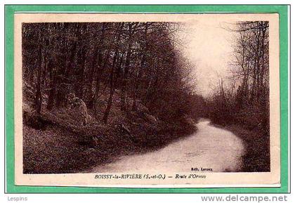 BOISSY la RIVIERE --  Route d'Ormoy