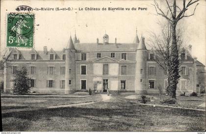 CPA Boissy La Riviere Le Chateau De Bierville Vu Du Parc