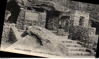 CPA Boissy la Riviere Les grottes de St Francois d Assise