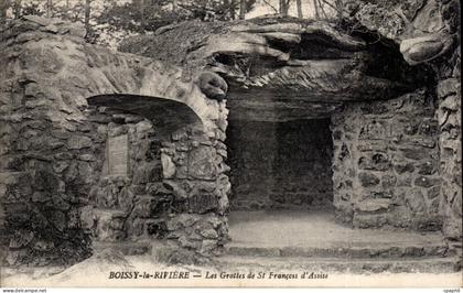 CPA Boissy la Riviere Les grottes de St Francois d Assise