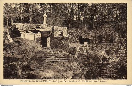 CPA Boissy la Riviere S et O les Grottes de St Francois d'Assise