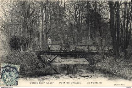CPA Boissy Saint Leger Pont du Chateau La Fontaine