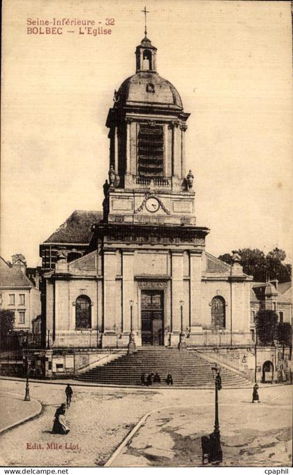 CPA Seine Inferieure Bolbec L Eglise