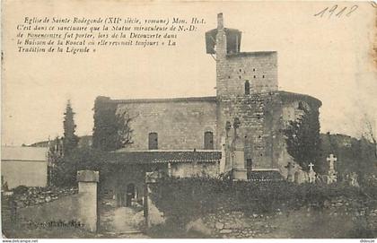 Carte Postale Ancienne - 47 - Bon Encontre - Eglise Sainte Radegonde - CPA - Oblitération ronde de 1918 - Voir Scans Rec