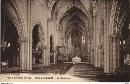 CPA Petit Seminaire d'Agen Bon Encontre, La Basilique FRANCE (1172263)