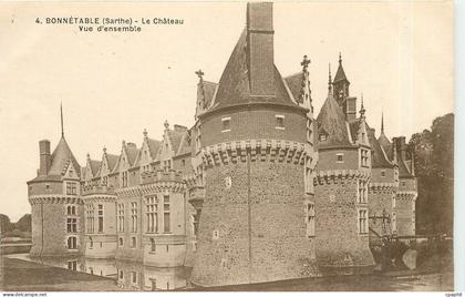 CPA Bonnetable Sarthe le Chateau vue d'ensemble