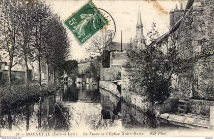 CPA Bonneval Le Fosse Et I'Eglise Notre Dame