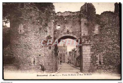 CPA Bonneval Porte St Roch et rue St Roch
