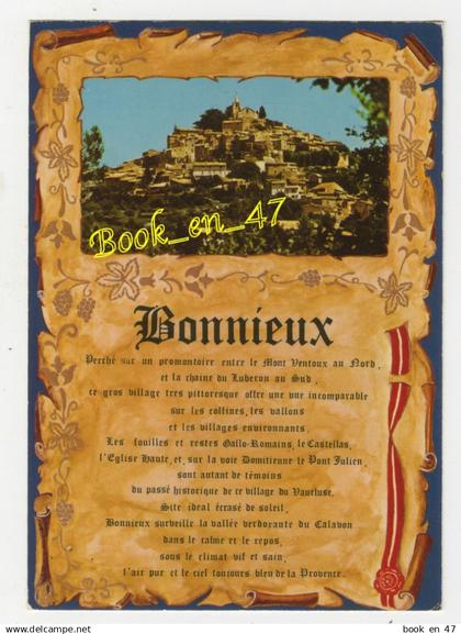 {92988} 84 Vaucluse Bonnieux ; vue générale , texte de présentation