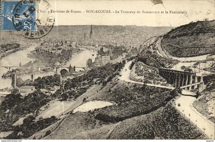CPA Bonsecours Le Tramway de Bonsecours et le Fuaiculaire