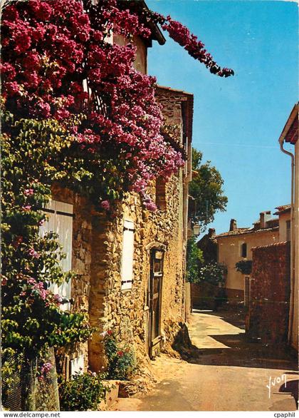 CPM Bormes Les Mimosas AM Vieilles maisons fleuries de Bougainvillees