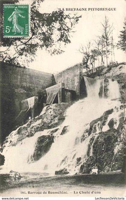 FRANCE - Bosméléac - Barrage de Bosméléac - La chute d'eau - Carte Postale Ancienne