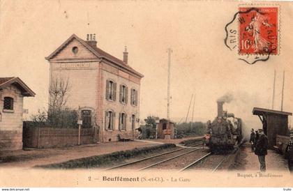 BOUFFEMONT LA GARE ( CARTE COLORISEE )
