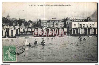 CPA Boulogne Sur Mer Les Bains de Mer