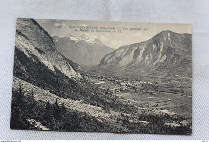 AC48/3, Bourg d'Oisans, vue générale sur le massif de Belledonne, Isère 38